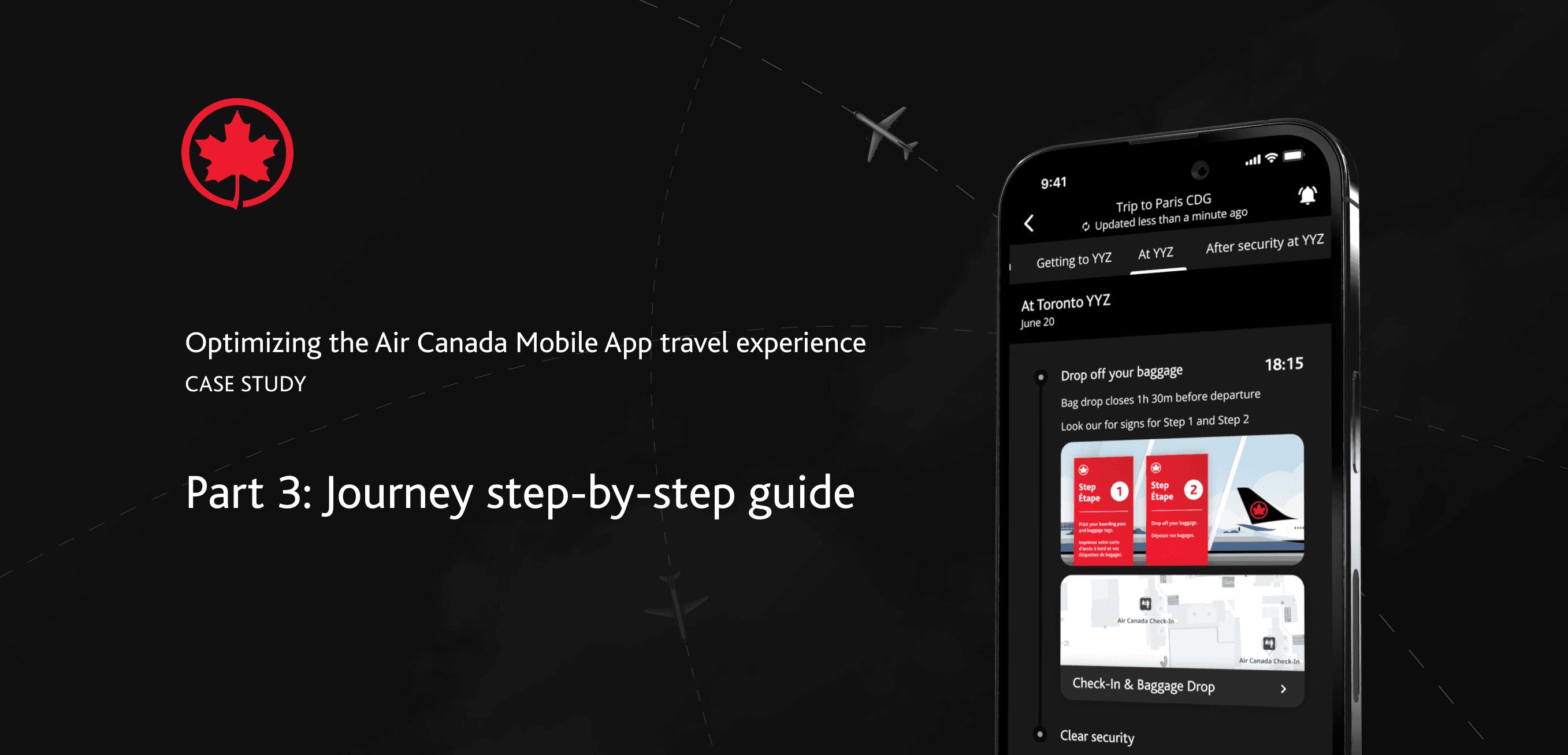 Air Canada journey step-by-step guide case study hero